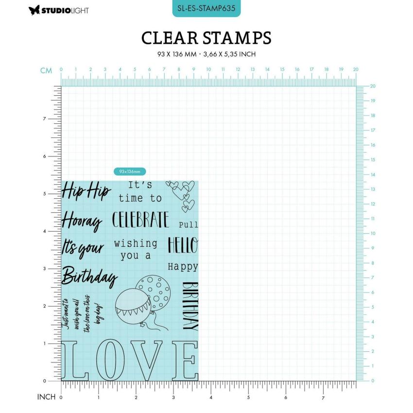 Studio Light - Stempelset "Waterfall Effect" Clear Stamps