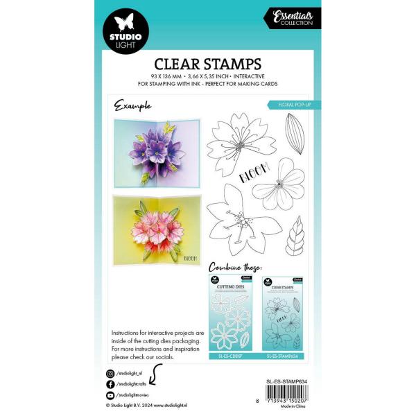 Studio Light - Stempelset "Floral Pop-Up" Clear Stamps