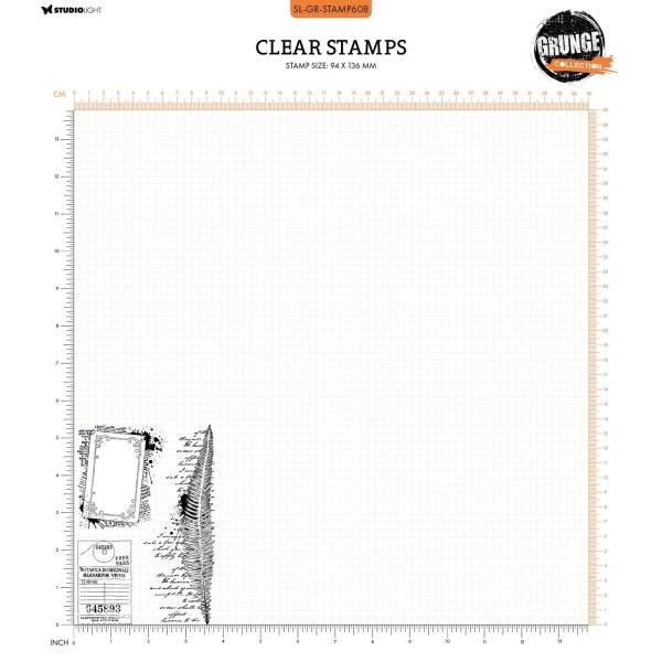 Studio Light - Stempelset "Vintage Labels" Clear Stamps Grunge Collection