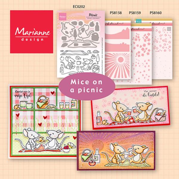 Marianne Design - Stempel & Stanzschbalone "Animals Picnic" Clear Stamps & Dies