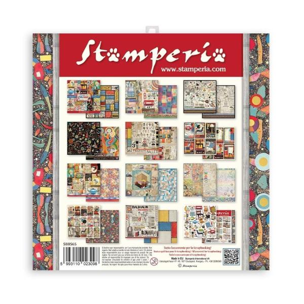 Stamperia - Designpapier "Bauhaus" Paper Pack 8x8 Inch - 10 Bogen