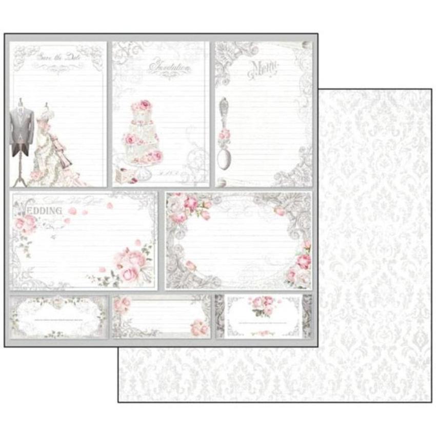 Stamperia - Designpapier "Wedding" Paper Pack 12x12 Inch - 10 Bogen