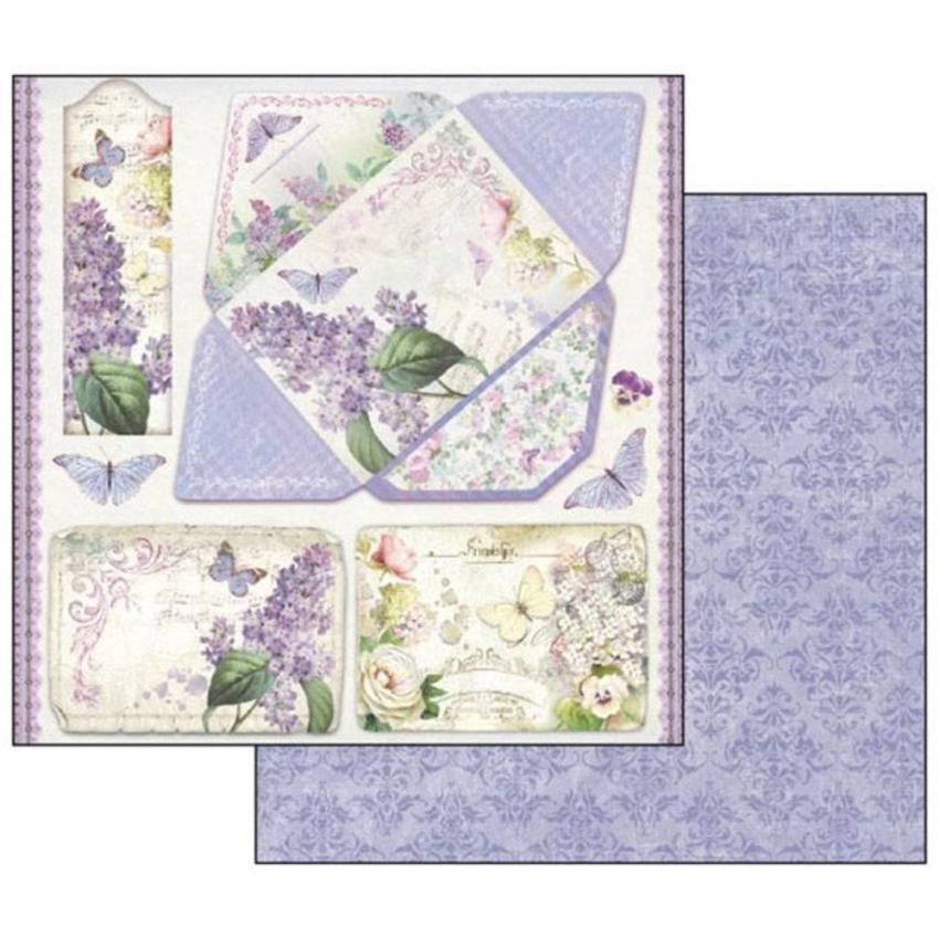 Stamperia - Designpapier "Lilac" Paper Pack 12x12 Inch - 10 Bogen