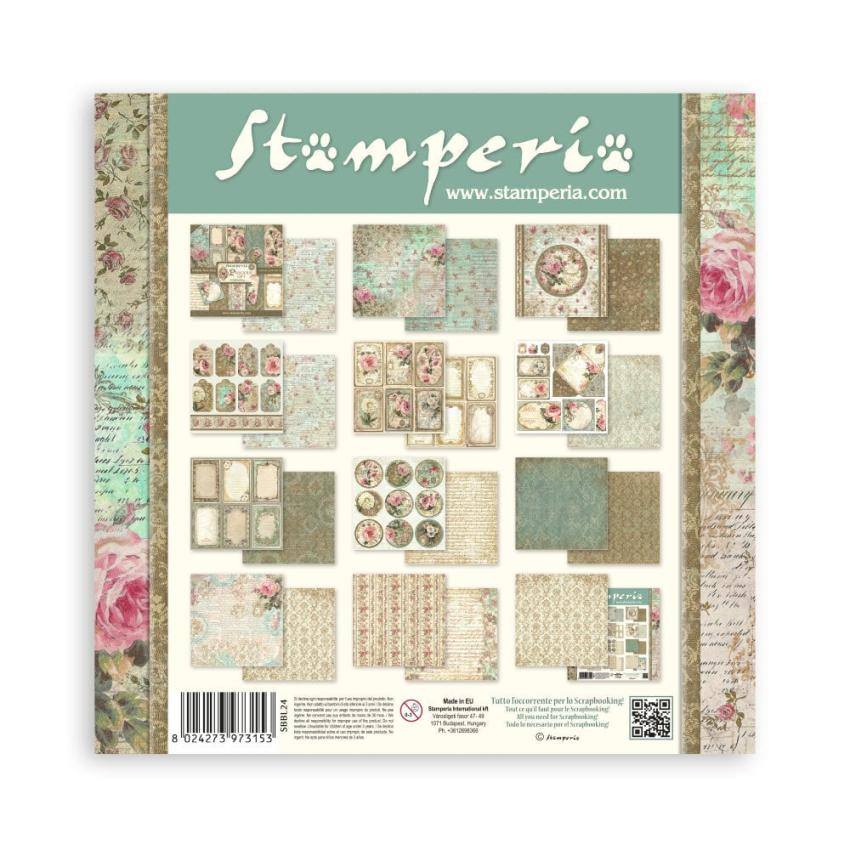 Stamperia - Designpapier "Precious" Paper Pack 12x12 Inch - 10 Bogen