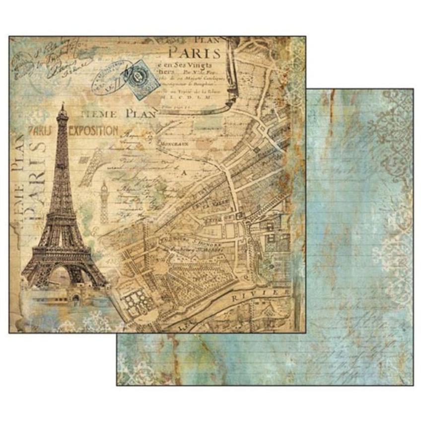 Stamperia - Designpapier "Around the World" Paper Pack 12x12 Inch - 10 Bogen