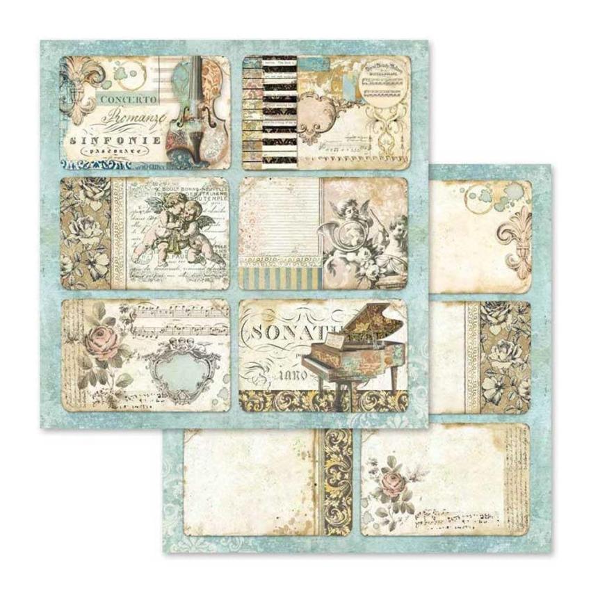 Stamperia - Designpapier "Music" Paper Pack 12x12 Inch - 10 Bogen