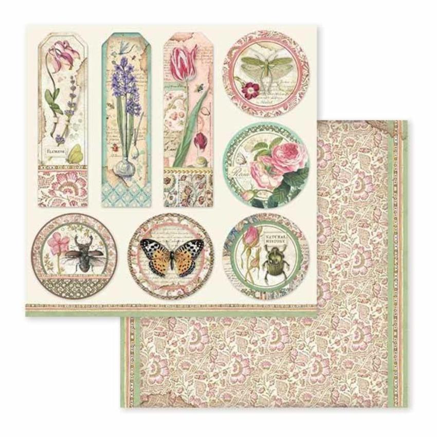 Stamperia - Designpapier "Spring Botanic" Paper Pack 12x12 Inch - 10 Bogen