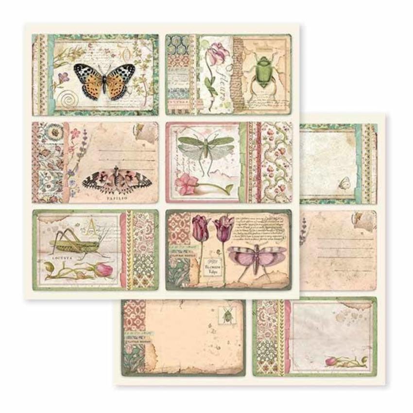 Stamperia - Designpapier "Spring Botanic" Paper Pack 12x12 Inch - 10 Bogen