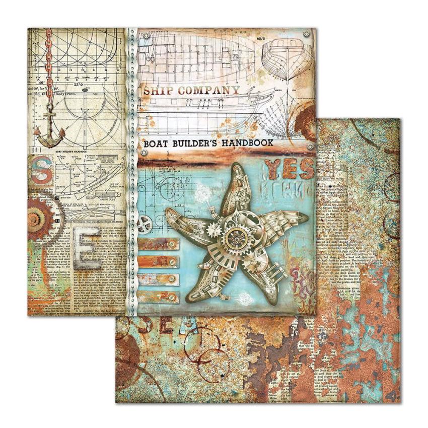 Stamperia - Designpapier "Sea World" Paper Pack 12x12 Inch - 10 Bogen
