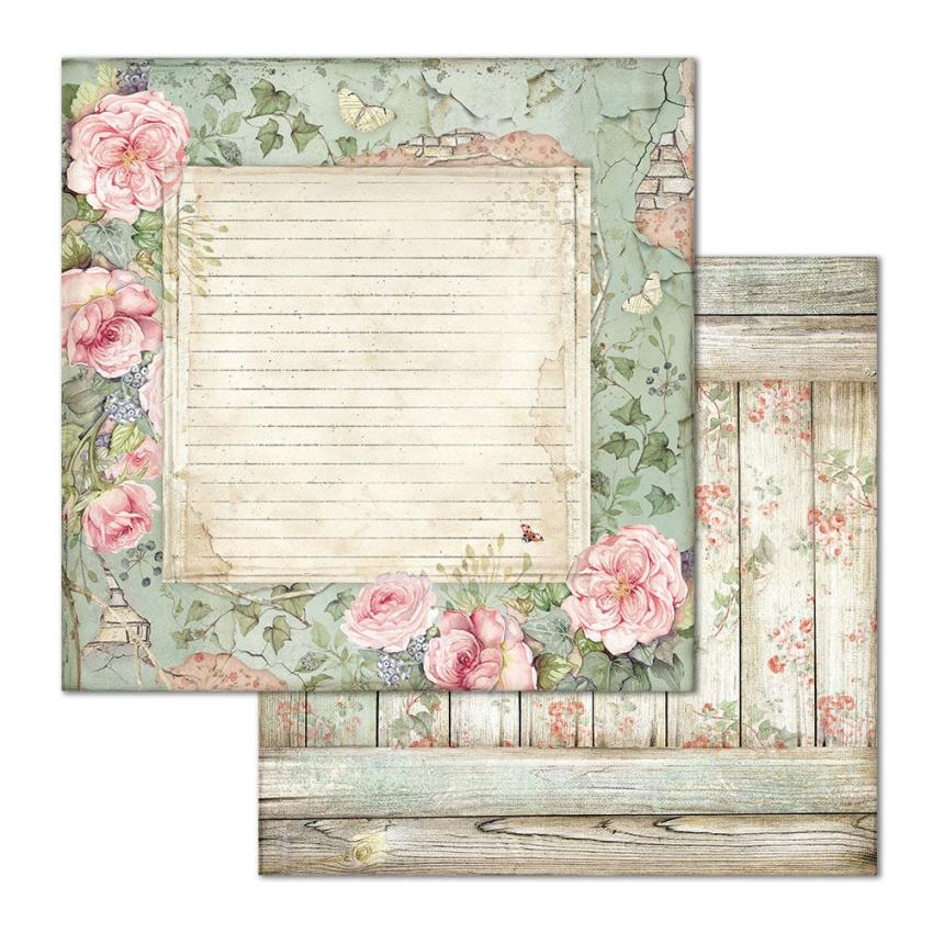 Stamperia - Designpapier "House of Roses" Paper Pack 12x12 Inch - 10 Bogen