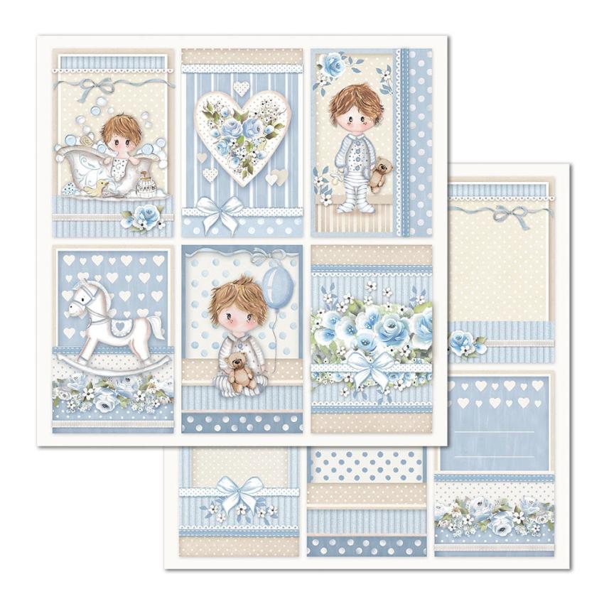 Stamperia - Designpapier "Little Boy" Paper Pack 12x12 Inch - 10 Bogen