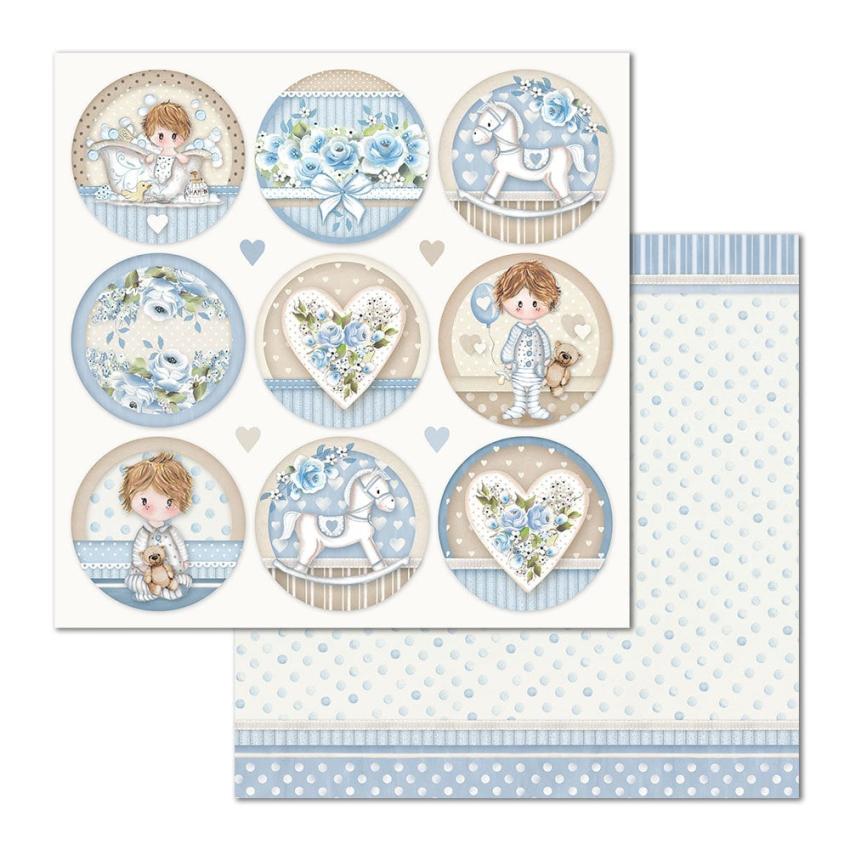 Stamperia - Designpapier "Little Boy" Paper Pack 12x12 Inch - 10 Bogen