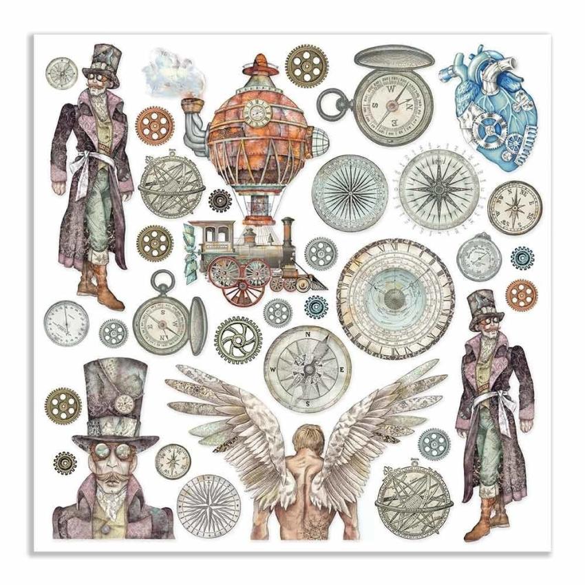 Stamperia - Designpapier "Sir Vagabond" Paper Pack 12x12 Inch - 10 Bogen