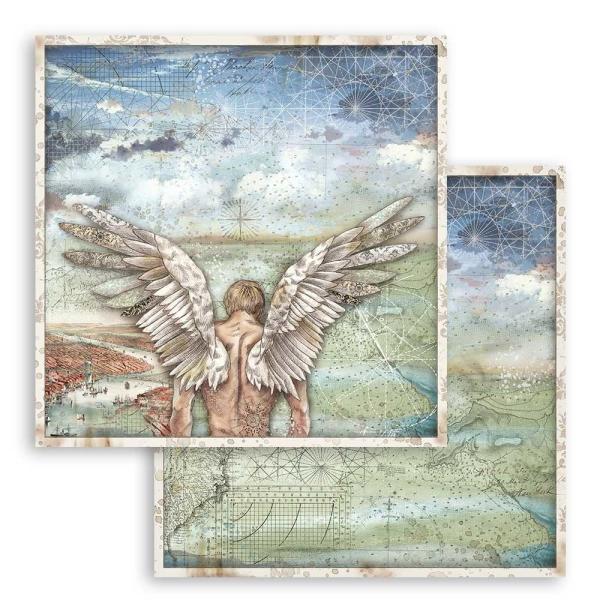 Stamperia - Designpapier "Sir Vagabond Wings" Paper Sheets 12x12 Inch - 10 Bogen