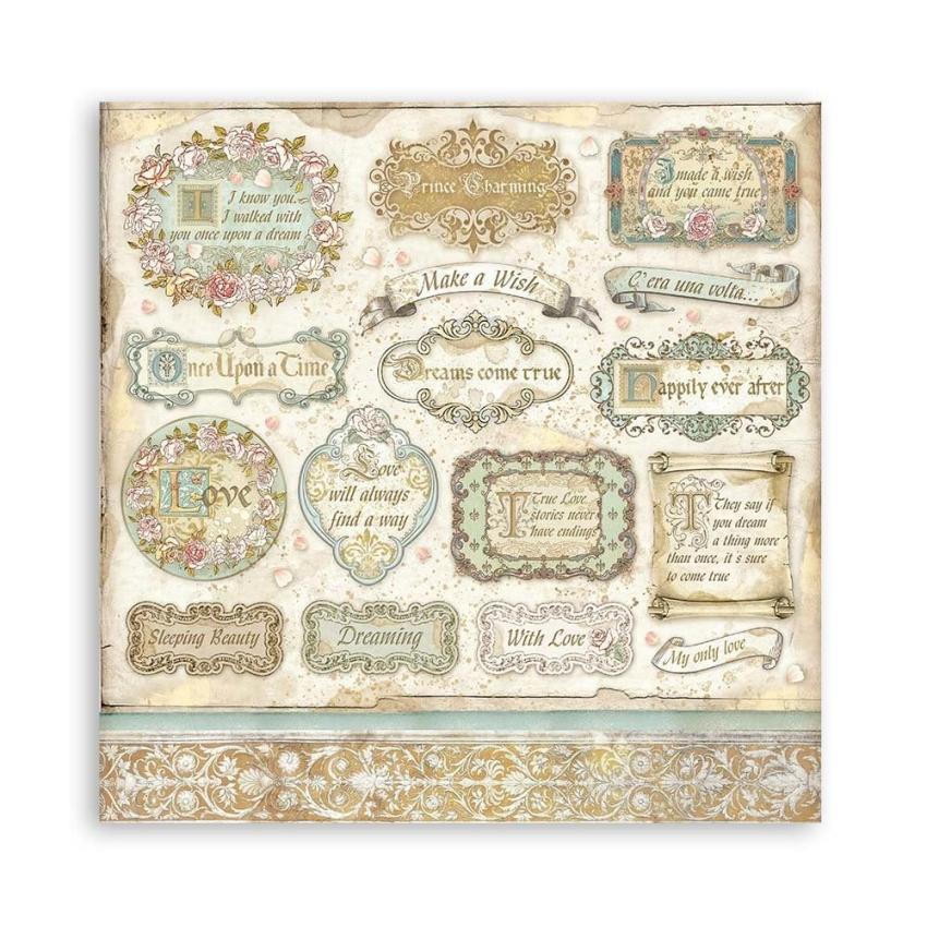 Stamperia - Designpapier "Sleeping Beauty" Paper Pack 12x12 Inch - 10 Bogen