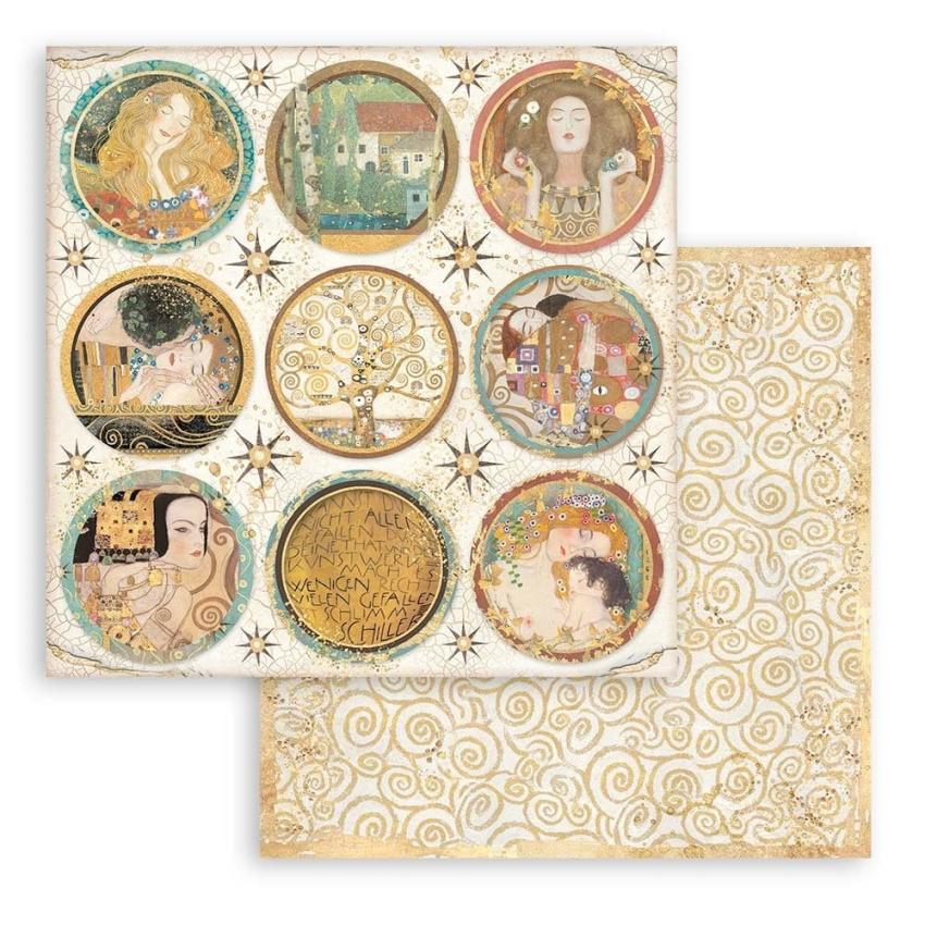 Stamperia - Designpapier "Klimt" Paper Pack 12x12 Inch - 10 Bogen