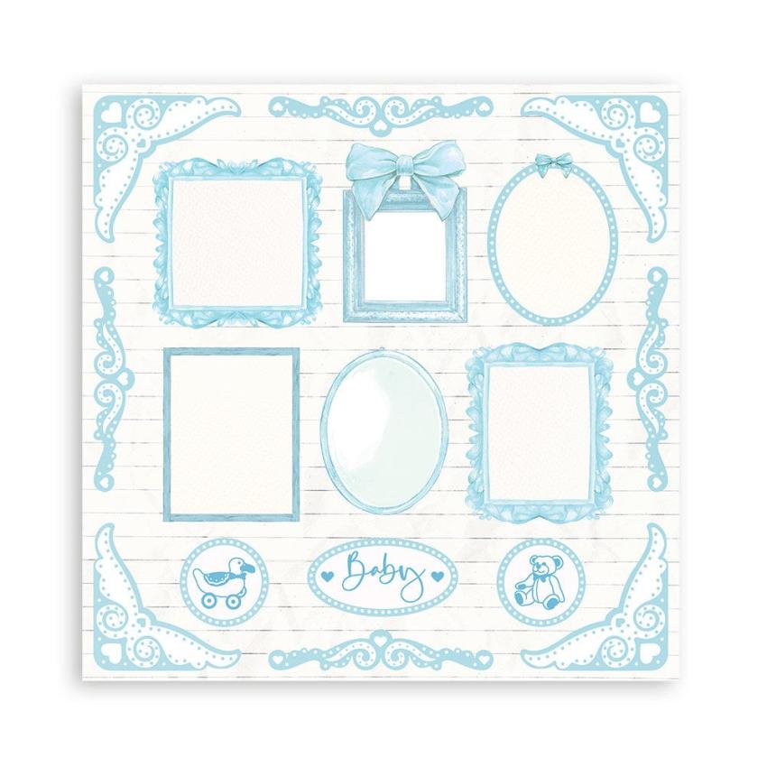 Stamperia - Designpapier "Babydream Blue" Paper Pack 12x12 Inch - 10 Bogen