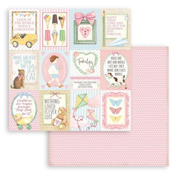 Stamperia - Designpapier "Daydream Small Cards" Paper Sheets 12x12 Inch - 10 Bogen