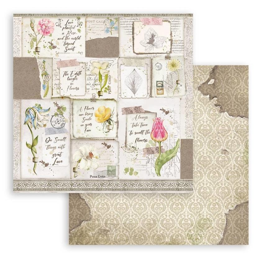 Stamperia - Designpapier "Romantic Garden House" Paper Pack 12x12 Inch - 10 Bogen