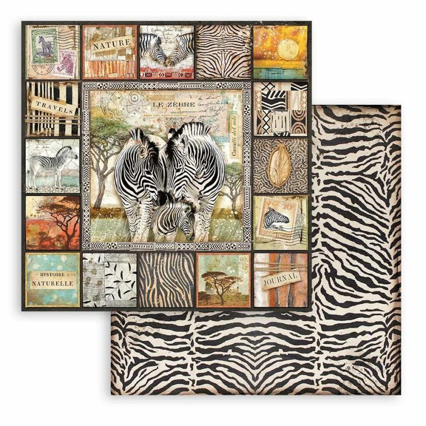 Stamperia - Designpapier "Savana" Paper Pack 12x12 Inch - 10 Bogen