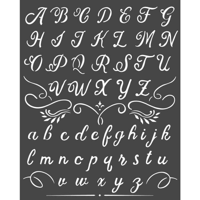 Stamperia - Schablone 20x25cm "Alphabet" Stencil