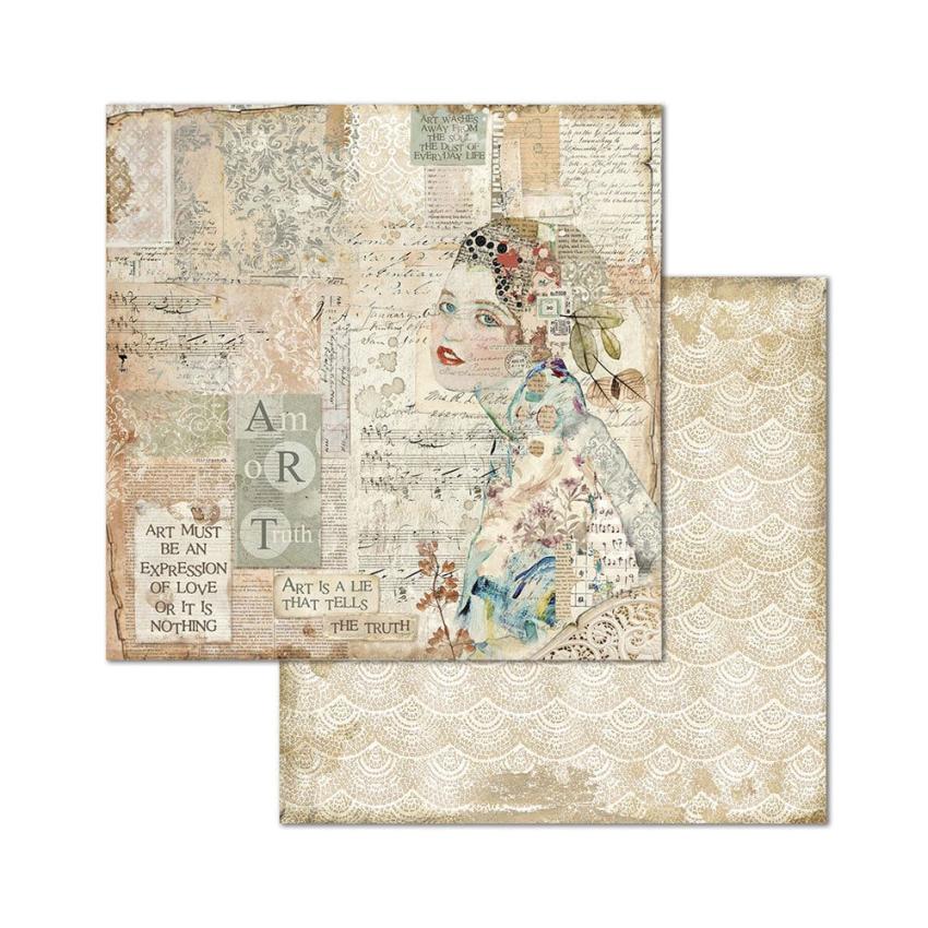 Stamperia - Designpapier "Imagine" Paper Pack 8x8 Inch - 10 Bogen