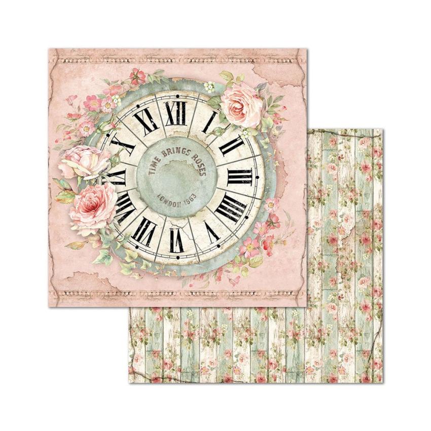 Stamperia - Designpapier "House of Roses" Paper Pack 8x8 Inch - 10 Bogen