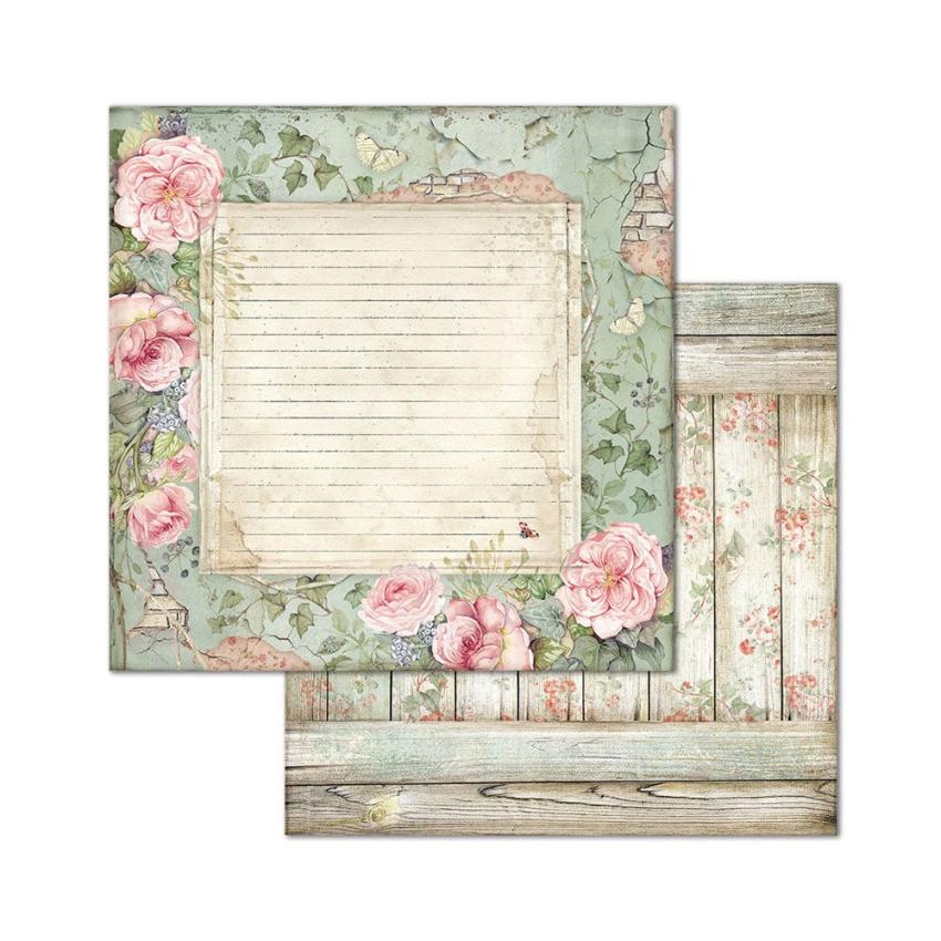 Stamperia - Designpapier "House of Roses" Paper Pack 8x8 Inch - 10 Bogen