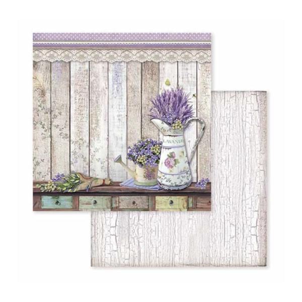 Stamperia - Designpapier "Provence" Paper Pack 8x8 Inch - 10 Bogen