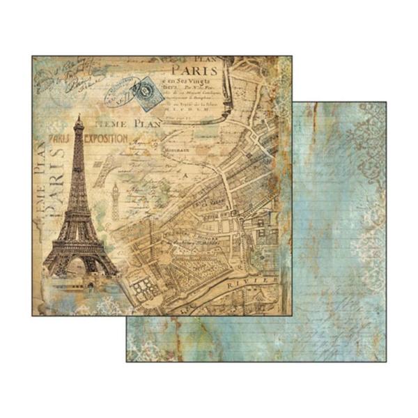 Stamperia - Designpapier "Around the World" Paper Pack 8x8 Inch - 10 Bogen