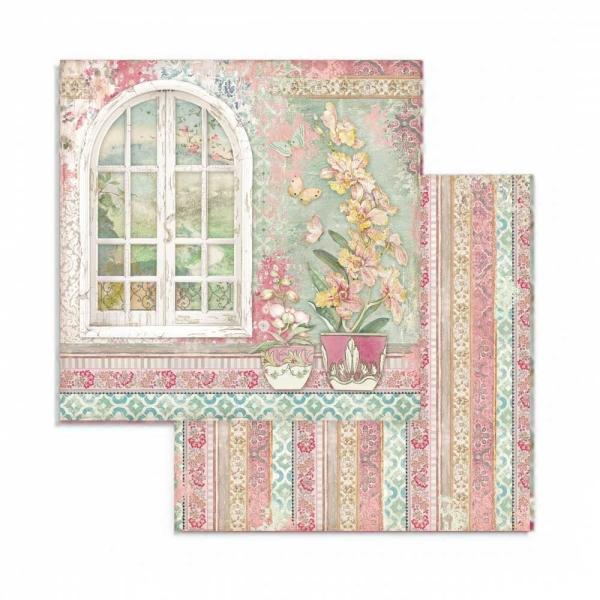 Stamperia - Designpapier "Orchids and Cats" Paper Pack 8x8 Inch - 10 Bogen