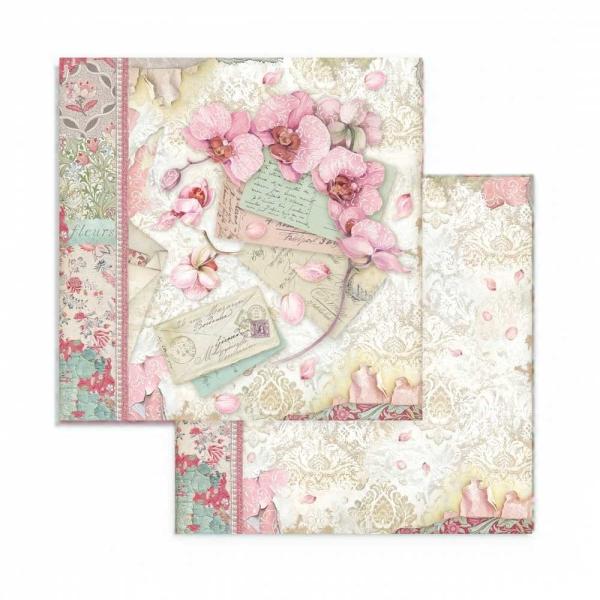 Stamperia - Designpapier "Orchids and Cats" Paper Pack 8x8 Inch - 10 Bogen