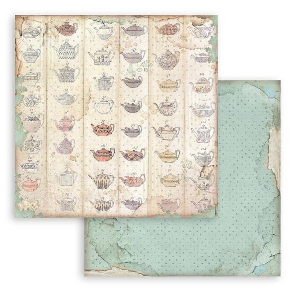 Stamperia - Designpapier "Alice Backgrounds" Paper Pack 8x8 Inch - 10 Bogen