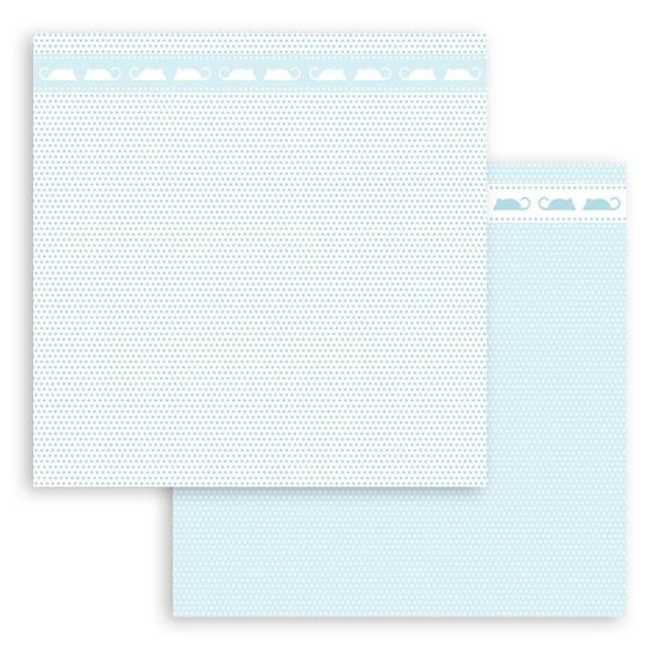 Stamperia - Designpapier "Babydream Blue" Paper Pack 8x8 Inch - 10 Bogen