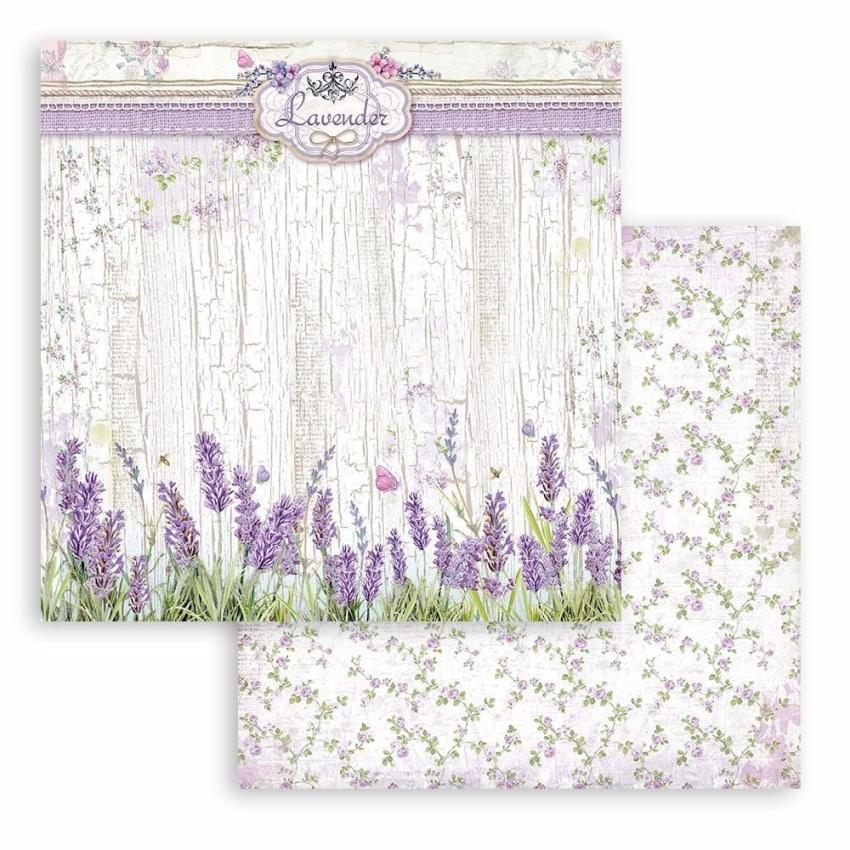 Stamperia - Designpapier "Provence" Paper Pack 8x8 Inch - 10 Bogen