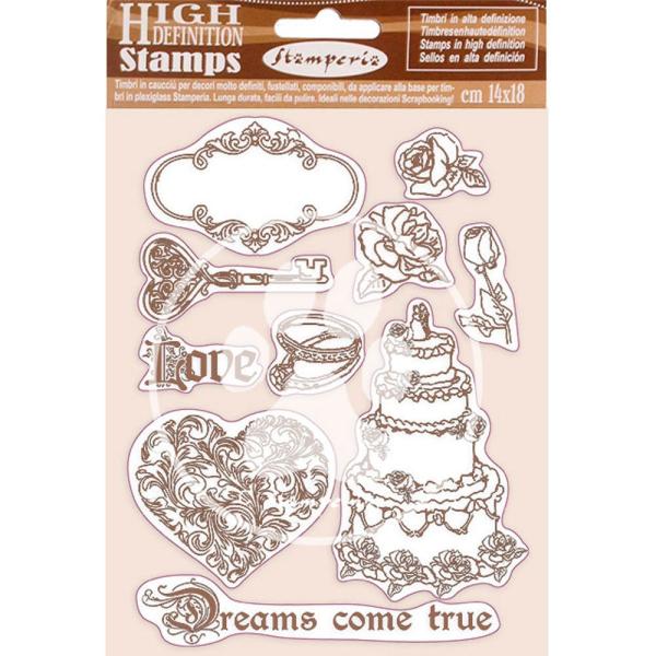 Stamperia - Naturkautschukstempel "Sleeping Beauty Dreams Came True" Natural Rubber Stamp