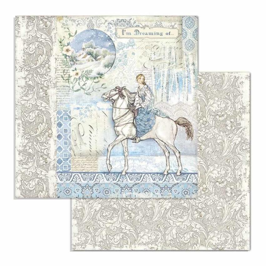 Stamperia - Designpapier "Winter Tales" Paper Pack 6x6 Inch - 10 Bogen