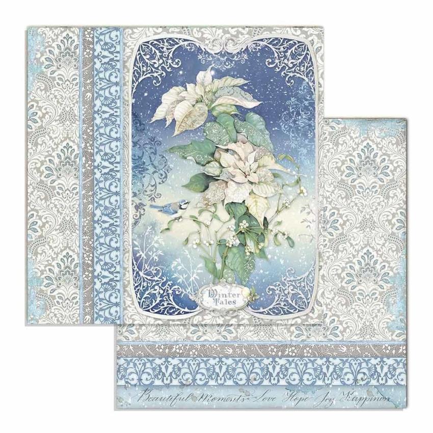 Stamperia - Designpapier "Winter Tales" Paper Pack 6x6 Inch - 10 Bogen