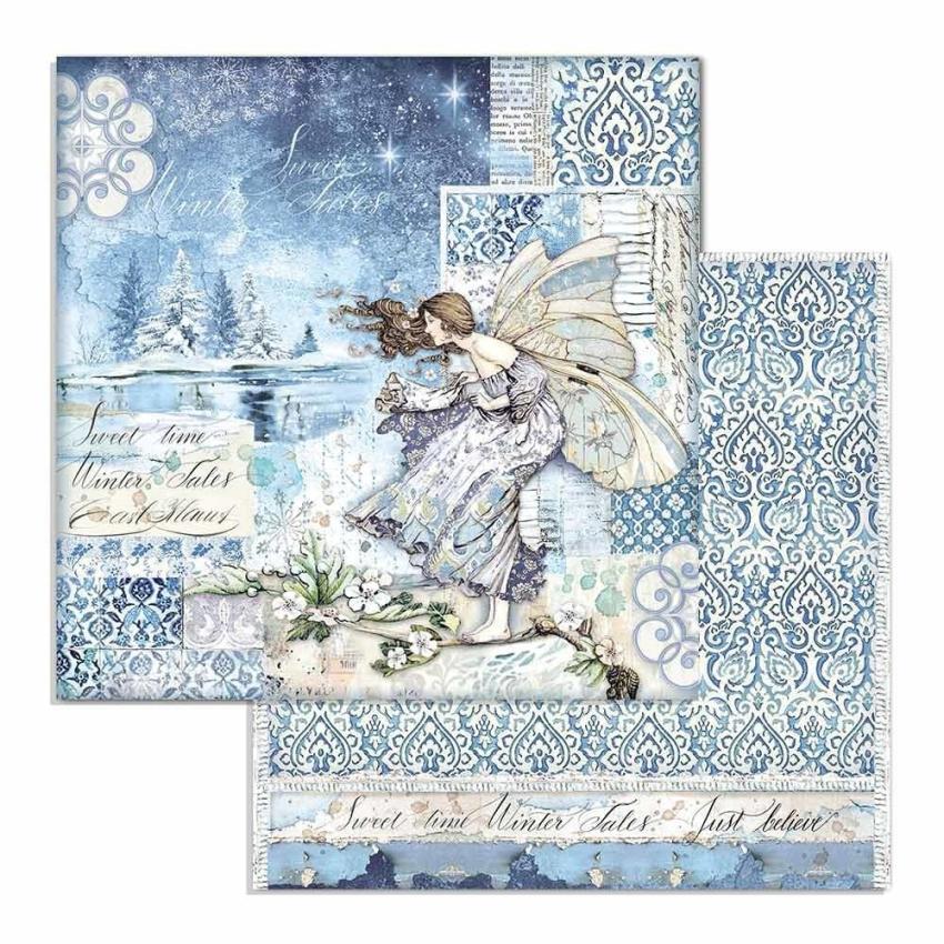 Stamperia - Designpapier "Winter Tales" Paper Pack 6x6 Inch - 10 Bogen