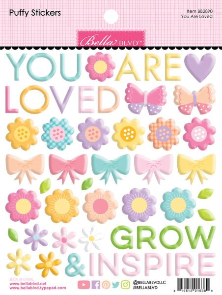 Bella BLVD - Aufkleber "You Are Loved" Puffy Sticker 