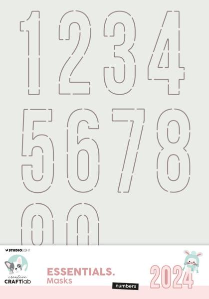 Creative Craft Lab - Studio Light - Schablone "Numbers" Stencil