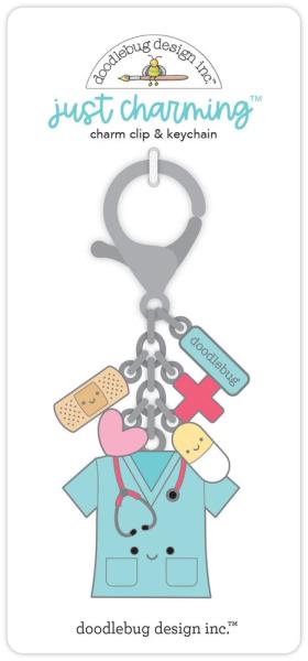 Doodlebug Design - Schlüsselanhänger "Caregiver Just Charming" Clip & Keychain