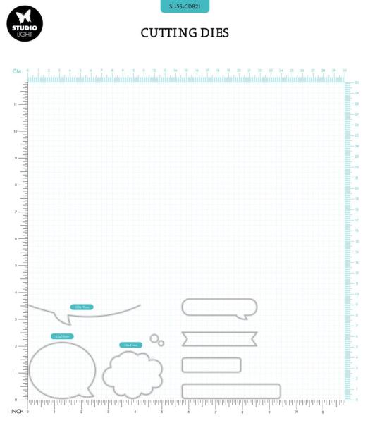 Studio Light - Stanzschablone "Speech & Text" Dies