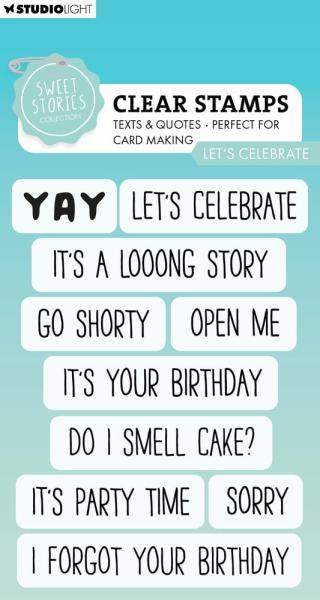 Studio Light - Stempelset "Texts & Quotes Let's Celebrate" Clear Stamps