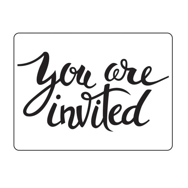 Vaessen Creative - Prägefolder "You are invited" Embossingfolder