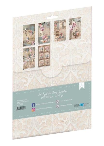 Papers For you - Decoupage Papier "Home&Deco Tea" Rice Paper Kit - 6 Bogen