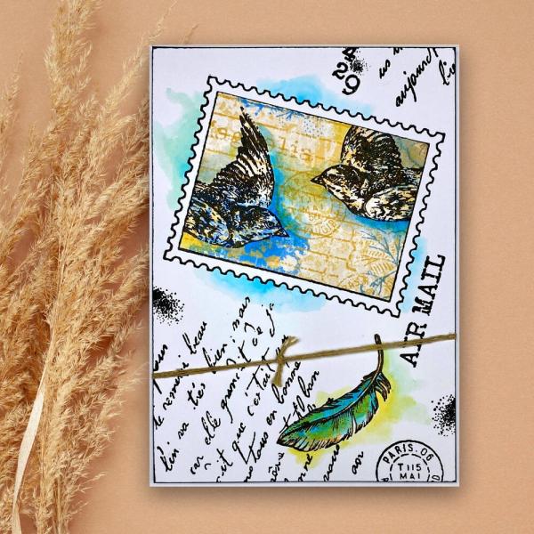 Woodware - Stempelset "Flying Birds" Clear Stamps Design by Francoise Read