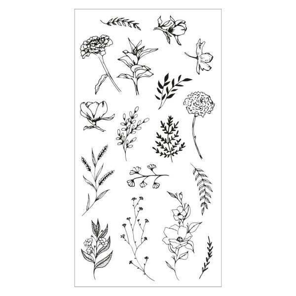 Sizzix - Stempelset "Garden Botanicals" Clear Stamps Design by Lisa Jones