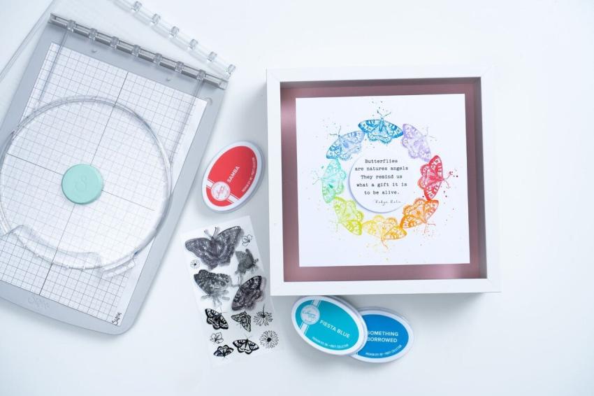 Sizzix - Stempelset "Nature Butterflies" Clear Stamps Design by Lisa Jones
