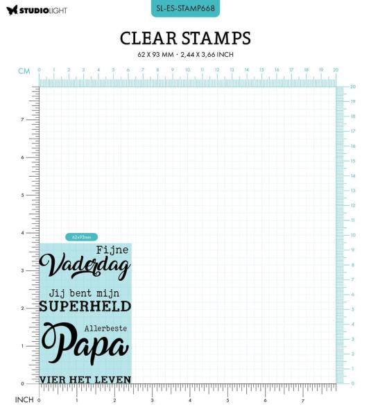 Studio Light - Stempelset "Vaderdag" Clear Stamps